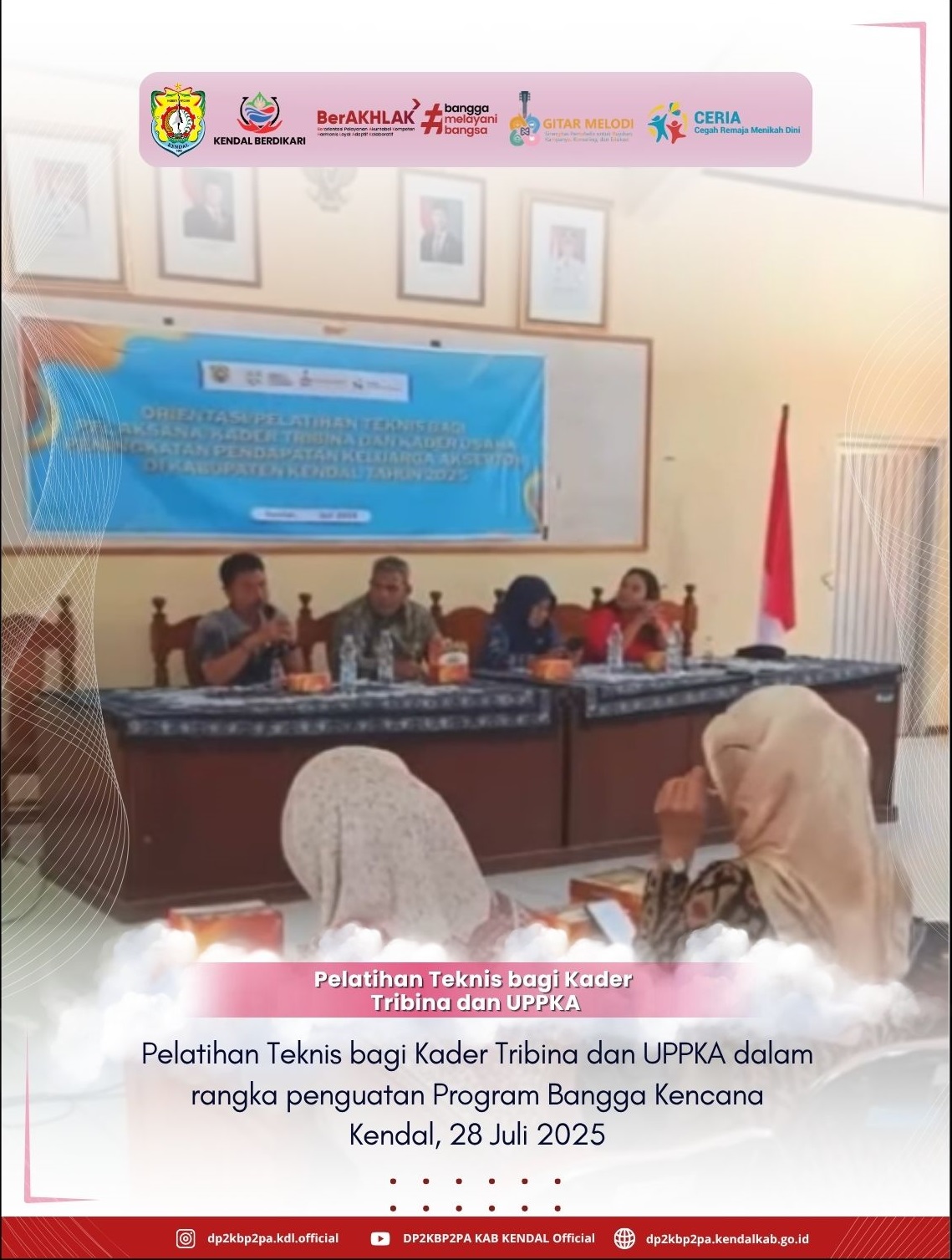 Orientasi/Pelatihan Teknis bagi Kader Tribina dan Kader UPPKA di Kecamatan Kangkung