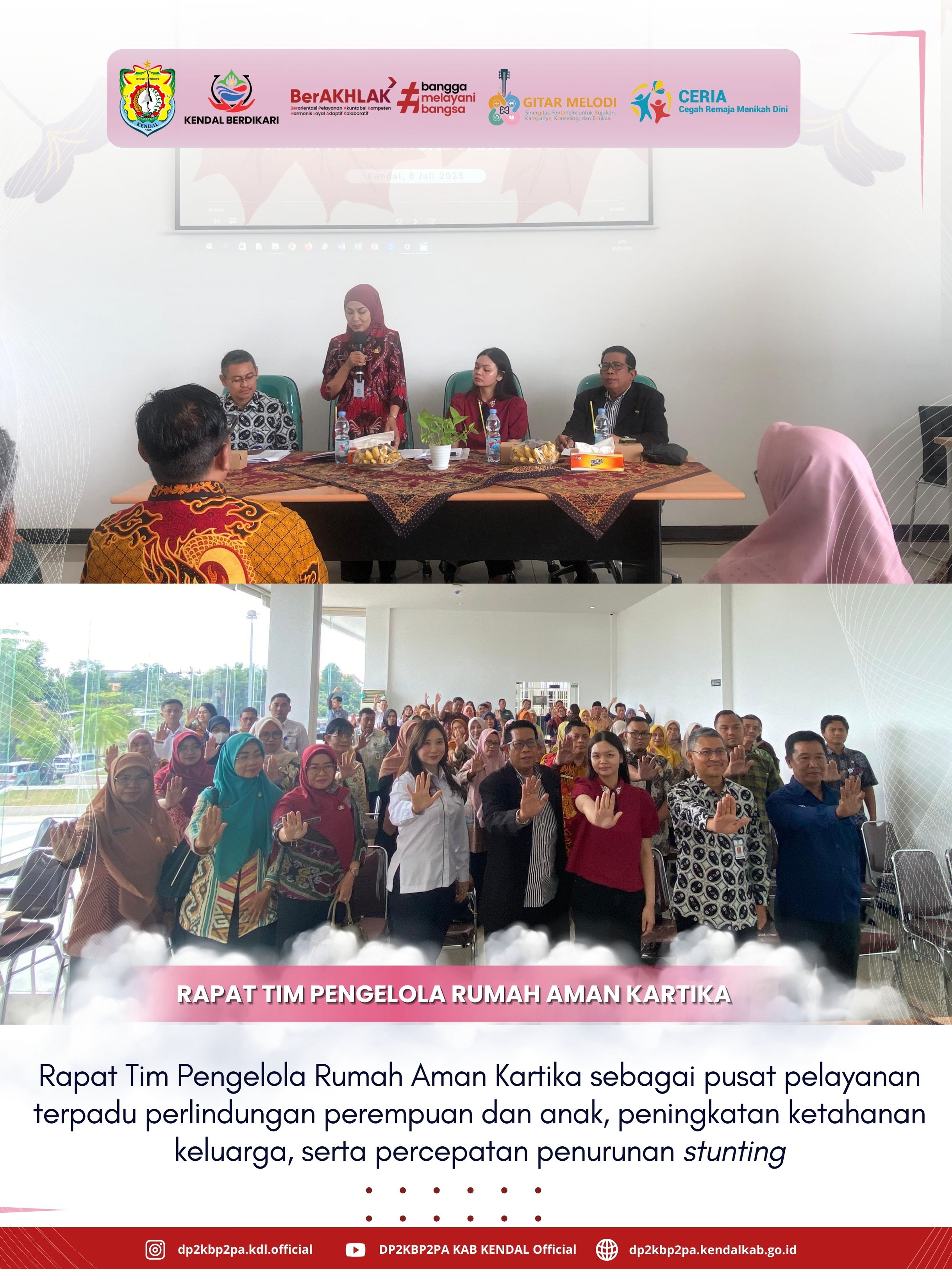 Bupati Kendal Buka Rapat Tim Pengelola Rumah Aman Kartika