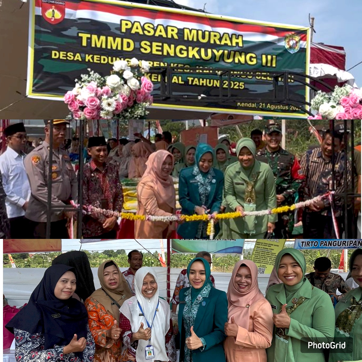 Penutupan TNI Manunggal Membangun Desa (TMMD) Sengkuyung Tahap III Tahun 2025 di Desa Kedungsuren, Kecamatan Kaliwungu Selatan dan Acara Pasar Murah