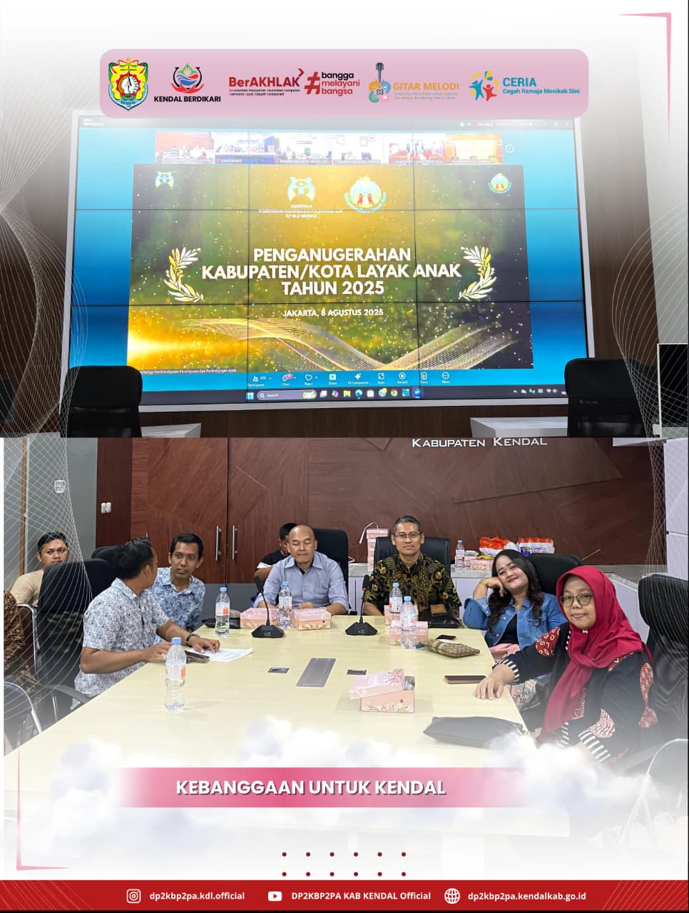 Kabupaten Kendal Naik Peringkat Raih Predikat Madya dalam Penganugerahan Kabupaten/Kota Layak Anak 2025
